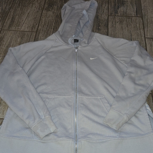 Nike Jackets & Blazers - Nike Light Blue Full-Zip Hoodie